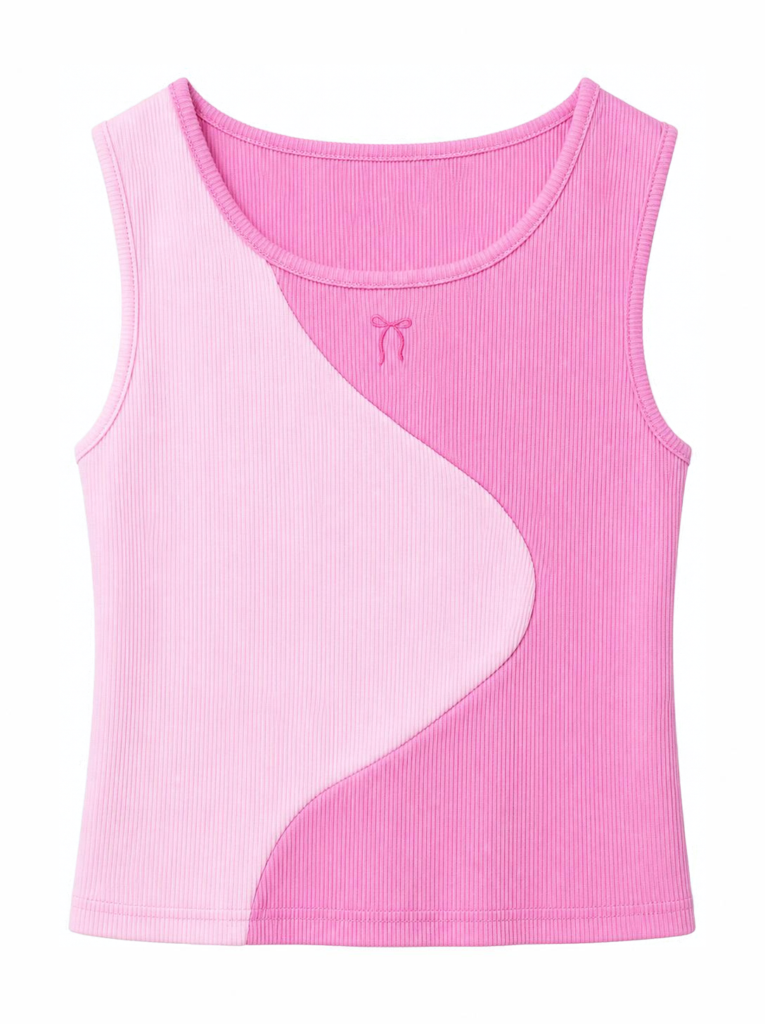 Pink Bow Crop Top